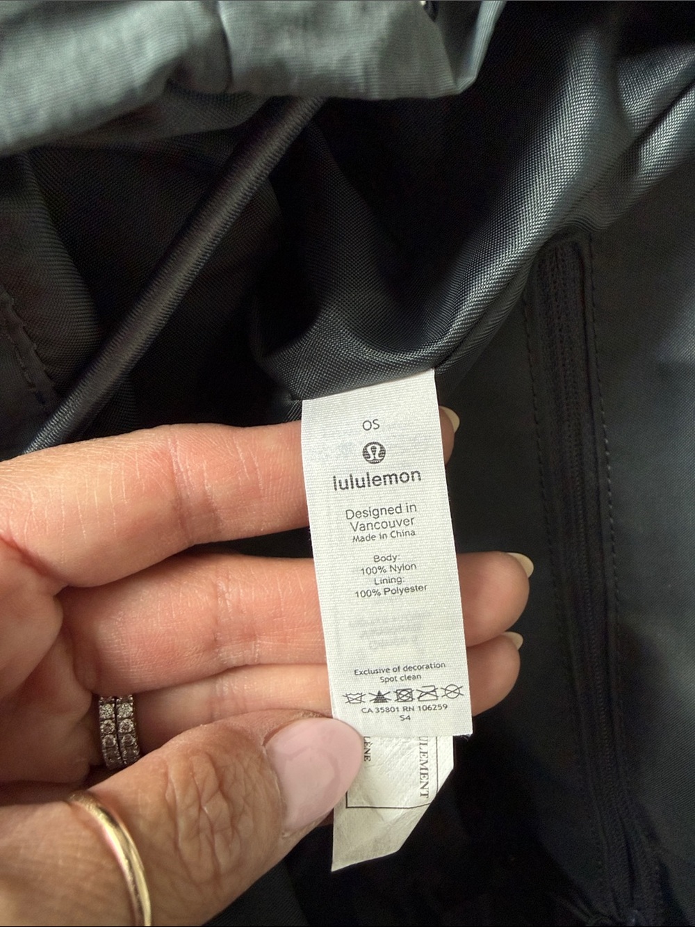 lululemon athletica Men's Olive Gray Roll-Top Backpack - Picture 4 of 5